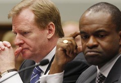 Roger Goodell and DeMaurice Smith football statistical analysis nfl scouting combine statistics 2010 mock draft stats